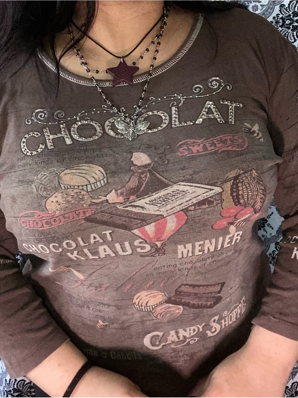 Cactus Brown 'Chocolat' Graphic Long-Sleeve Tee